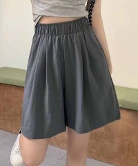 shoppinggo/ショッピングゴー shoppinggo 韓国風ショートパンツ レディース ハーフパンツ ガウチョパンツ ボトムス ウエストゴム ゆったり リラックス 五分丈 ひ/506605151