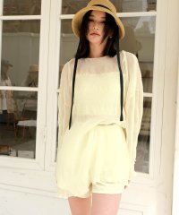 OSYAREVO/オシャレボ OSYAREVO 【ネット限定】シアートップス付き シャーリングビキニ セットアップ 体型カバー 水着 4点セット 【返品不可商品】/506605174