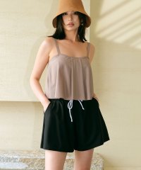 OSYAREVO/オシャレボ OSYAREVO 【ネット限定】【紫外線カット率99.9％以上】ラッシュガード 付き フレア キャミ タンキニ 体型カバー 水着 セットアップ 【返/506605177