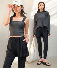 OSYAREVO/オシャレボ OSYAREVO 【ネット限定】【紫外線カット率99.9％以上】ラッシュガード レギンス 付き 体型カバー 【返品不可商品】/506605178