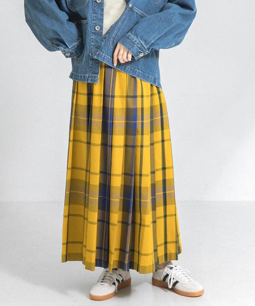セール 50%OFF】『低身長向けも展開』チェックプリーツイージー セール 50%OFF】『低身長向けも展開』チェックプリーツイージー