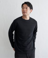 IKKA LOUNGE/ランダムリップルボーダーロンＴ/506102085