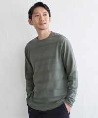 IKKA LOUNGE/ランダムリップルボーダーロンＴ/506102085