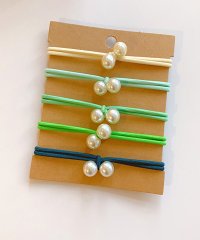 shoppinggo/ショッピングゴー shoppinggo パールヘアゴム 5本セット おしゃれ おしゃれ シンプル 髪留め ヘア留め かわいい 髪飾り 上品 パーティー飾り/506611020