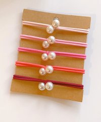 shoppinggo/ショッピングゴー shoppinggo パールヘアゴム 5本セット おしゃれ おしゃれ シンプル 髪留め ヘア留め かわいい 髪飾り 上品 パーティー飾り/506611020