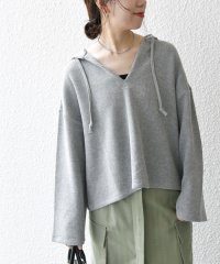 SHIPS any WOMEN/SHIPS any:〈手洗い可能〉サカリバ フード ショート プルオーバー/506611787