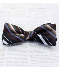 TopIsm/トップイズム TopIsm 日本製 ストライプ 蝶ネクタイ ボウタイ メンズ レディース 男女兼用 結婚式 シンプル おしゃれ/506612384