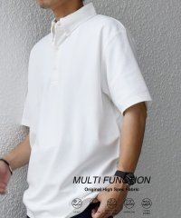 SHIPS any MEN/SHIPS any:〈接触冷感/遮熱/UVカット機能等〉サマーファンクション 鹿の子 ボタンダウンポロシャツ◆/505970272