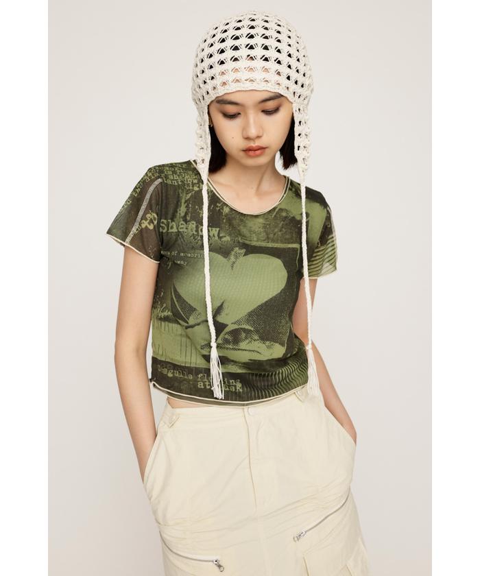 サリーさん専用 PRINTED SHEER トップス(506616095) | スライ(SLY) - d fashion