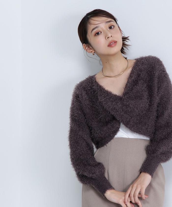 シャギークロップドツイストニット 24AW(506616247