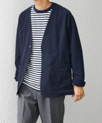 SHIPS any MEN/SHIPS any: 〈洗濯機可能〉ストレッチ ナイロン ノーカラー リラックス ジャケット◇/506616318