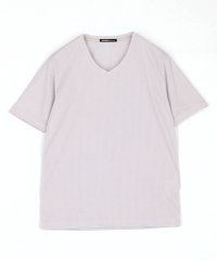 HIDEAWAYS NICOLE/ブロックストレッチＶネック半袖プルオーバー/506277207
