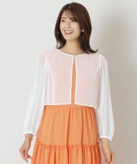 TO BE CHIC/ソフトシフォンジョーゼット 羽織りブラウス/506557974