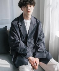 Rocky Monroe/ロッキーモンロー Rocky Monroe テーラードジャケット メンズ レディース ダブル 2B ライトアウター オーバーサイズ ビッグシルエット無地 シンプ/506633530