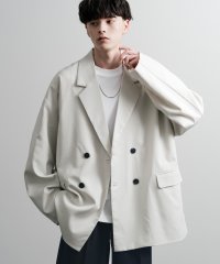 Rocky Monroe/ロッキーモンロー Rocky Monroe テーラードジャケット メンズ レディース ダブル 2B ライトアウター オーバーサイズ ビッグシルエット無地 シンプ/506633530