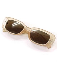 TopIsm/トップイズム TopIsm フラットレンズ スリム スクエア サングラス カラーレンズ メンズ レディース UVカット 人気 おしゃれ/506633555