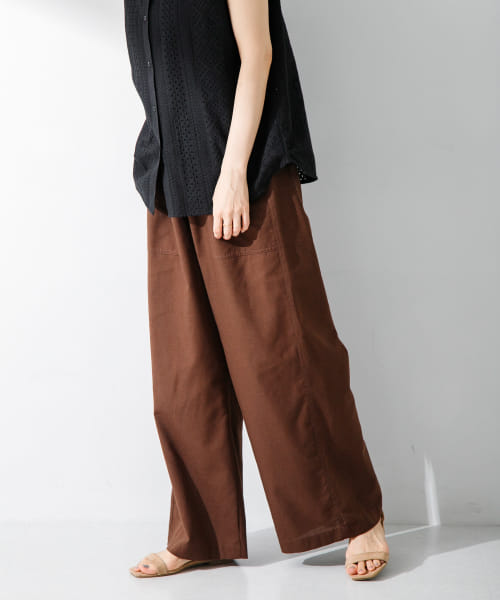 TRUSSARDI 最高級レザーパンツ 新品未使用 カウレザーブラウン