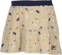 FILA（ZETT Ladies）/【テニス】フェザープリント バックホールメッシュ ギャザースコート レディース/506598657