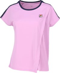 FILA（ZETT Ladies）/【テニス】バックホールメッシュ アシメトリープリーツ　Aラインゲームシャツ レディース/506598661