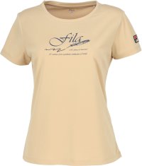 FILA（ZETT Ladies）/【テニス】ロゴフェザープリント バックホールメッシュ グラフィックTシャツ レディース/506598670