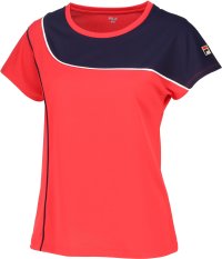 FILA（ZETT Ladies）/【テニス】カーブデザイン アクアツイストエアーストライプ ゲームシャツ レディース/506598682