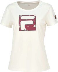 FILA（ZETT Ladies）/【テニス】テニスラケット柄 グラフィックTシャツ　レディース/506598700