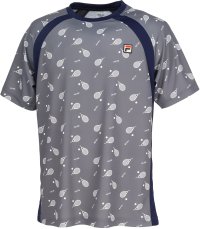FILA（ZETT Mens）/【テニス】ラケット柄 バックホールメッシュ ゲームシャツ メンズ/506598733