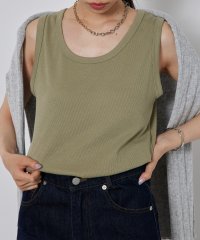 SETUP7/セットアップセブン SETUP7 ベーシックリブタンクトップ GLR/506640597