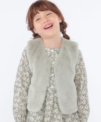 SHIPS KIDS/SHIPS KIDS:100～140cm / フェイクファー×リバティ ベスト/506641446