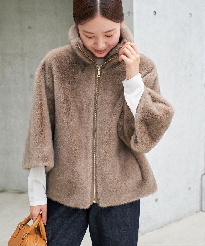 LOU ANDREA/ルーアンドレア ECO-FUR BZ エコファーブルゾン LOU ANDREA/ルーアンドレア ECO-FUR BZ エコファーブルゾン