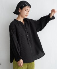 LBC/シアーストライプパフスリーブブラウス/506457355