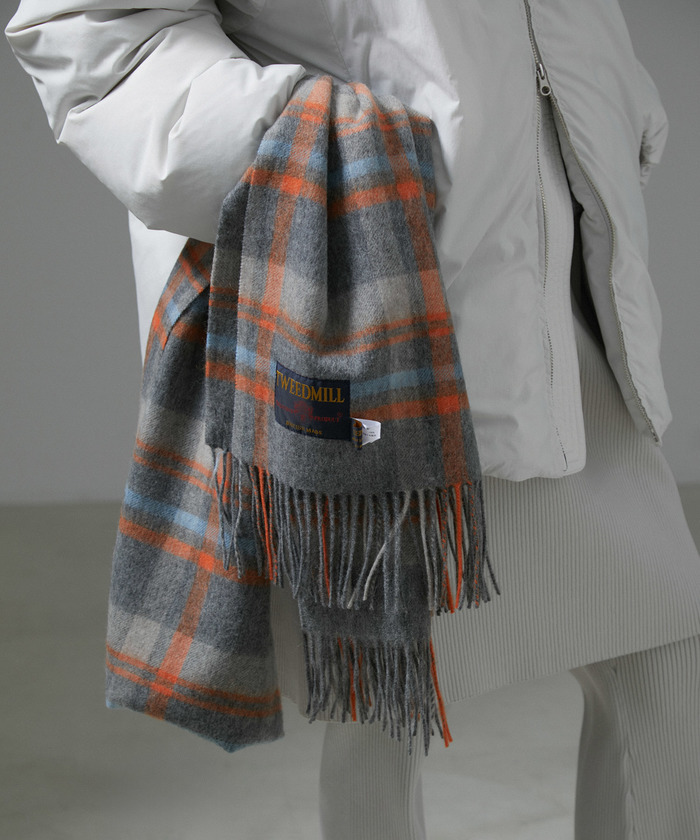 SALON adam et ropé TWEEDMILL チェックマフラー