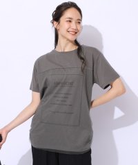SHOO・LA・RUE Cutie Blonde/【洗える】インしない派さんの 重ねチュールプリントTシャツ/506649122