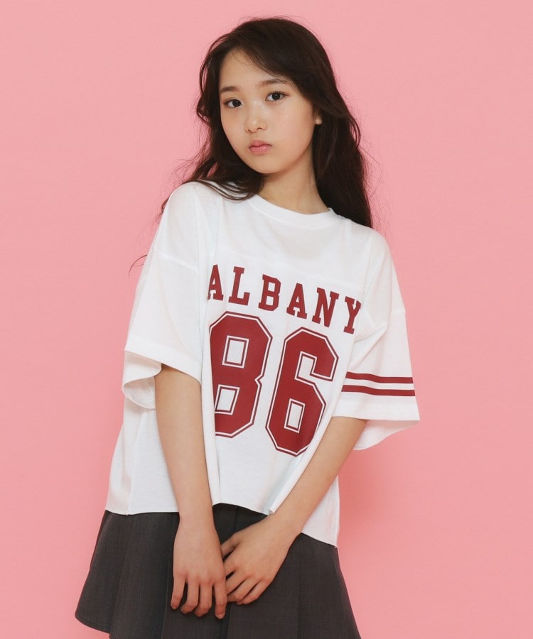 ✧　hana　✧★今季新品 ピンクラテ★ハ－フジップ衿付きTシャツ 130 セール】ハーフジップ衿付きTシャツ（Tシャツ/カットソー