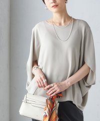 SHIPS WOMEN/《一部追加予約》〈接触冷感 / 手洗い可能〉アセテート混 バック サテン ドルマン ブラウス/506125426