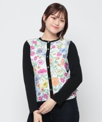MADAM JOCONDE/マダム ジョコンダ MADAM JOCONDE 花柄パネルプリントニットカーディガン/506246453