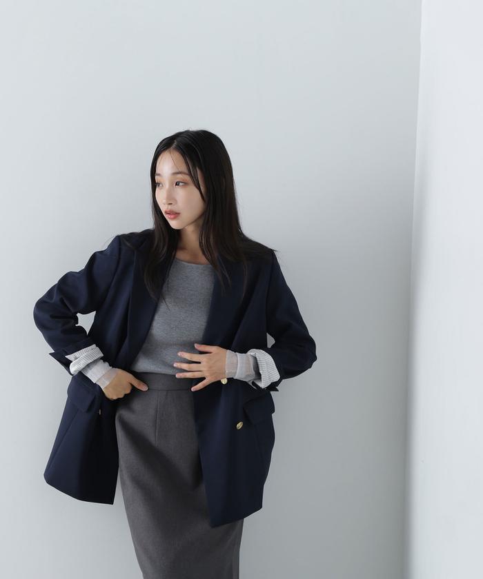 ダブルブレストボクシージャケット 24AW(506514602 ダブルブレストボクシージャケット 24AW(506514602