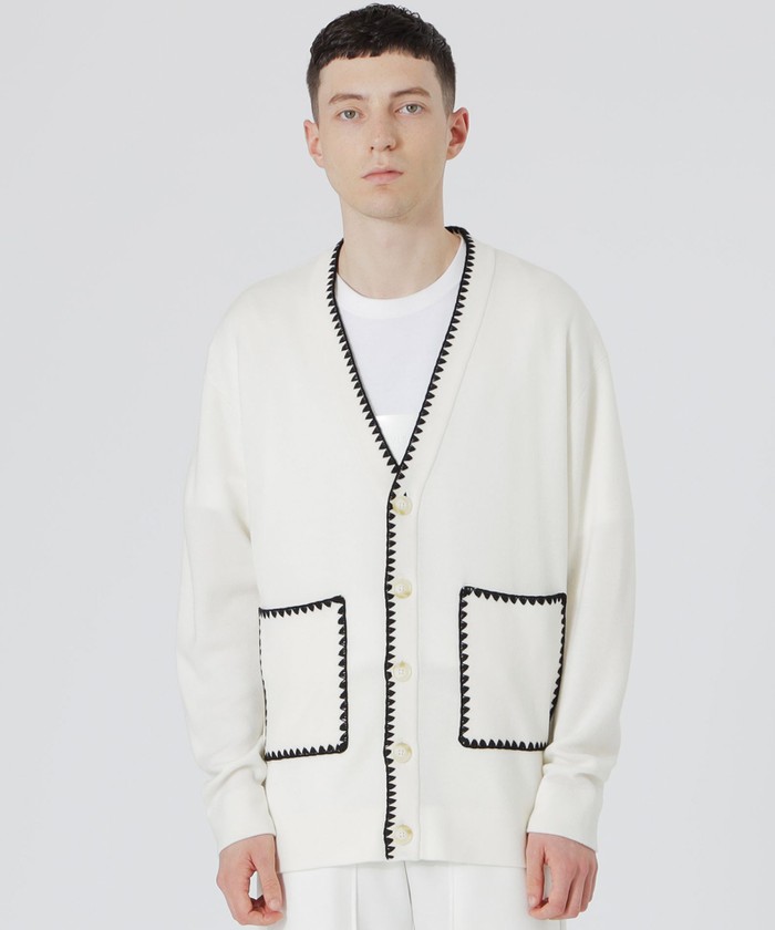 セール50%OFF】【UNISEX】エンブロイダリーカーディガン