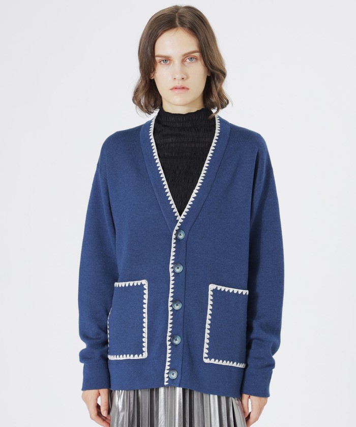 セール50%OFF】【UNISEX】エンブロイダリーカーディガン