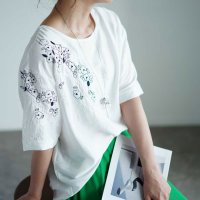 Sawa a la mode/サワアラモード Sawa a la mode 花モチーフレースのニットトップス/506651859