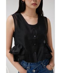 AZUL by moussy/オーガンジーフリルベスト/506653090