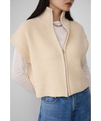 AZUL by moussy/ジップアップニットベスト/506653106