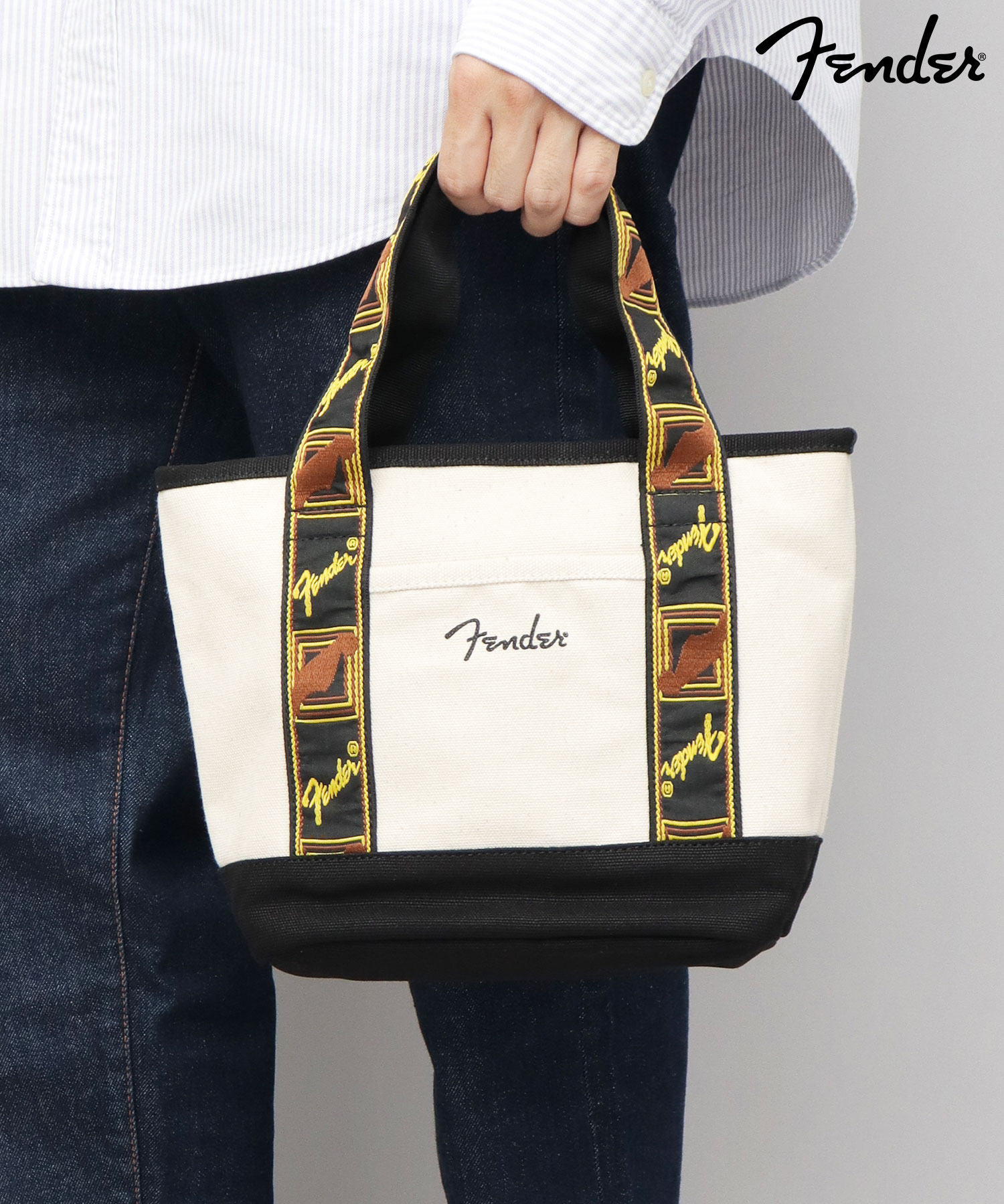 Fender ブラック トートバッグ FENDER フェンダー (設立 80周年 ) - トート / ブラック