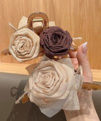 miniministore/ミニミニストア miniministore バンスクリップ 大きめ ローズ フラワー/506654206