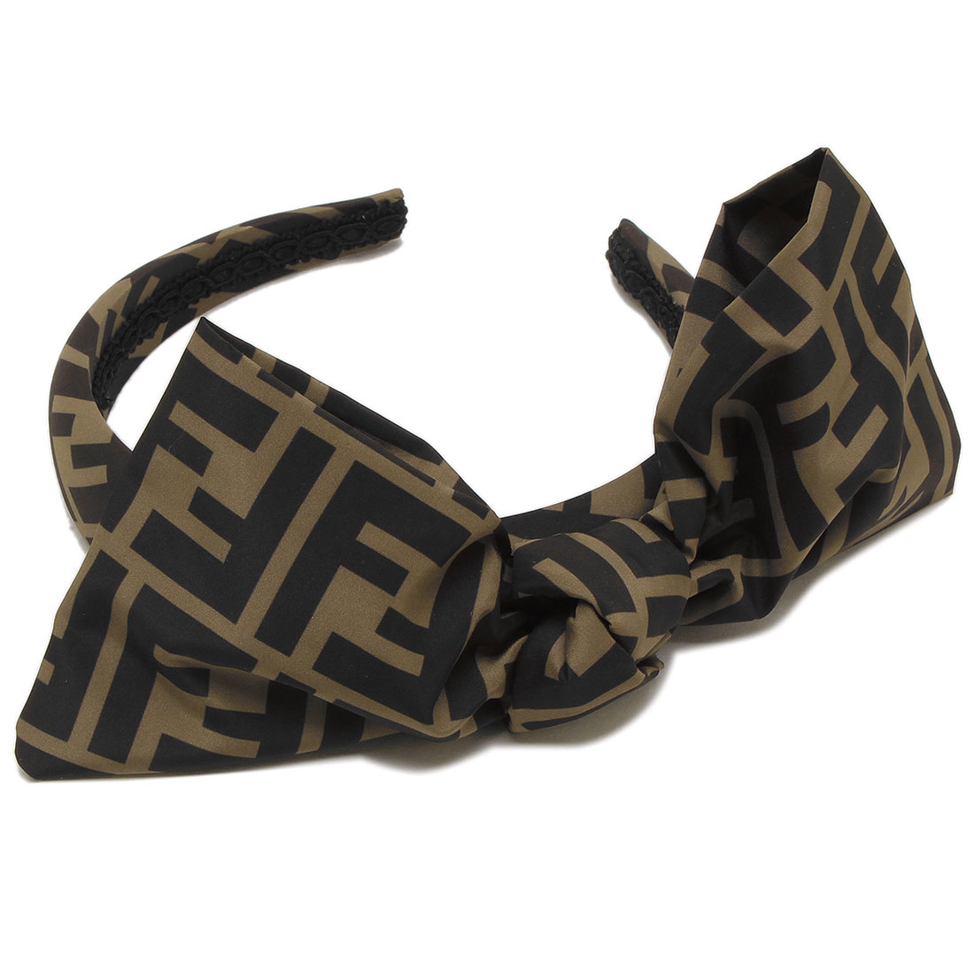 FENDI ヘアバンド ブラウン・ブラック Headband Fabric Brown | Fendi