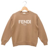 FENDI/フェンディ FENDI 子供服 ニット セーター ブラウン ホワイト キッズ FENDI JUG147 AOCH F1EPI/506655371