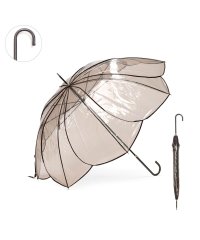 because/because 傘 ビニール傘 ビコーズ 長傘 雨傘 軽い 大きめ 花 手動 女性 Clear Umbrella Color Piping B－530103/506655538
