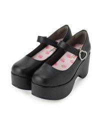 csT&P/シーエス ティーアンドピー csT&P キラキラハートバックルらくちんウエッジ厚底パンプス/506655952