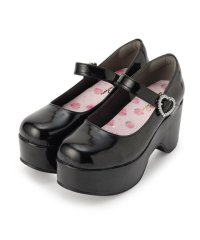 csT&P/シーエス ティーアンドピー csT&P キラキラハートバックルらくちんウエッジ厚底パンプス/506655952