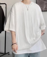 shoppinggo/ショッピングゴー shoppinggo メンズ 半袖tシャツ 夏服 半袖 厚手 Tシャ 柔らかい シルエット おしゃれ プルオーバー 夏 ゆったり クルーネック/506656317